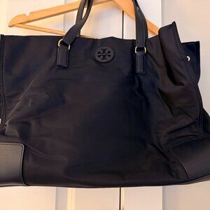 TORY BURCH Nylon Navy Blue Tote